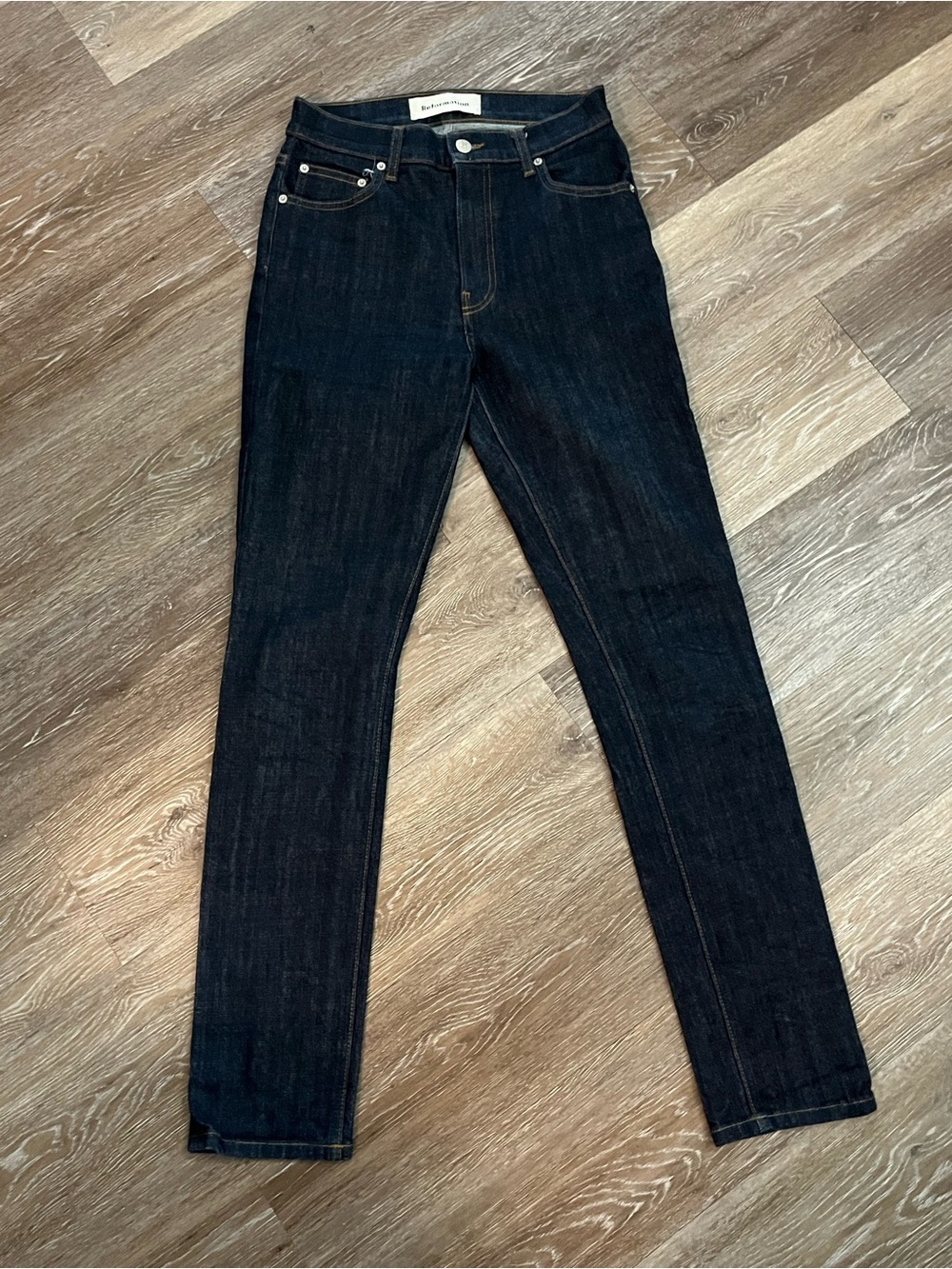 Reformation High & Slim Hayes Blue Jeans Size 26